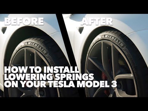 How to install lowering springs for the Tesla Model 3 Unplugged Performance DIY