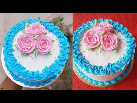 Easy Cake Decorating Ideas/Vanilla Cake Decorating Tips #cakedecorating #cakes #cakeart