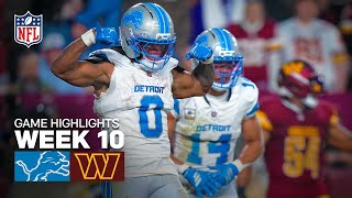 Detroit Lions vs Washington Commanders Game Highlights | 2025 NFL Season Week 10