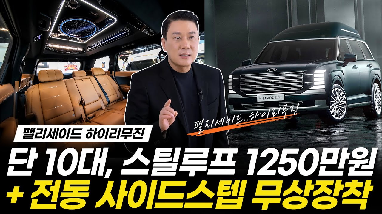 [258화] 팰리세이드 하이리무진 단10대! 스틸루프 1250만원 + 전동 사이드스텝 무상 장착