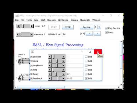 JMSL Notates Signal Processing Instruments