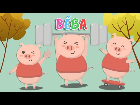 BÉBA - Tři Čuníci / Písnička pro děti  / Říkadlo - dětská říkanka