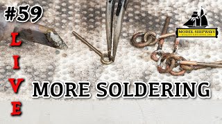 Ep. 59 - GROUP BUILD - MORE SOLDERING - Gunboat PHILADELPHIA (1776) -Model Shipways KIT