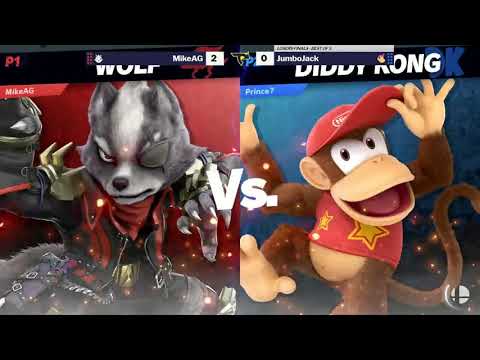 TJ29 SSBU Losers Finals - MikeAG (Wolf) vs JumboJack (Diddy Kong)