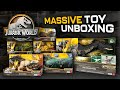 HUGE TOY UNBOXING! New Jurassic World Dino Trackers Wave by Mattel — 4K Review / collectjurassic.com