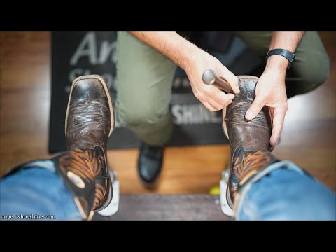 TAKE A SEAT!!! TAP TAP RELAX!!! | Angelo Shoe Shine ASMR