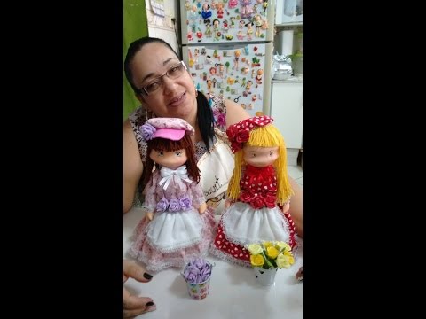 boneca camponesa porta balas