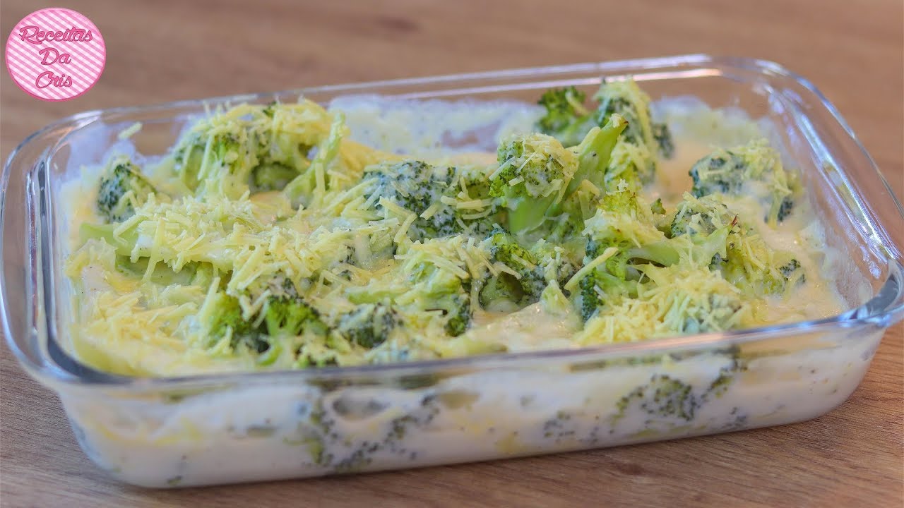 BROCOLIS AO MOLHO BRANCO | RECEITAS DA CRIS