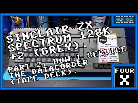 Sinclair ZX Spectrum 128K +2 (Grey) - Part 2 - How I Service the DataCorder (Tape Deck).
