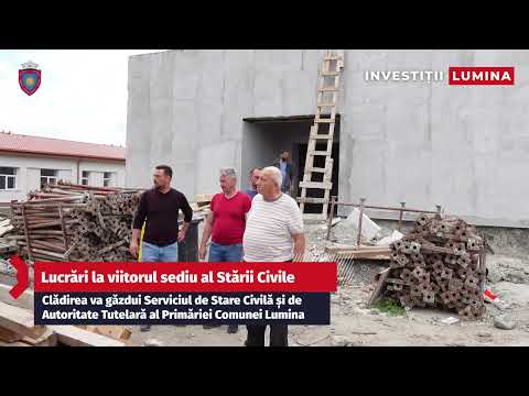 Lucrări la viitorul sediu administrativ Stare Civilă și Autoritate Tutelară
