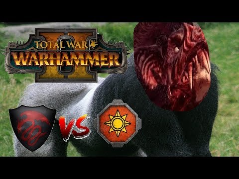 Vampire Counts vs Lizardmen | VARGHULF GORILLA - Total War Warhammer 2