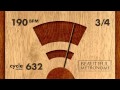 190 BPM 3/4 Wood Metronome HD