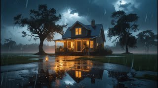Download the video "Evening Rain by the Lake"