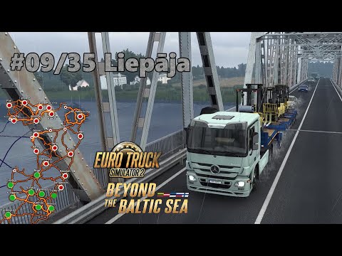 Euro Truck Simulator 2 Gameplay DLC Beyond the Baltic Sea Latvia #09/35 Liepāja