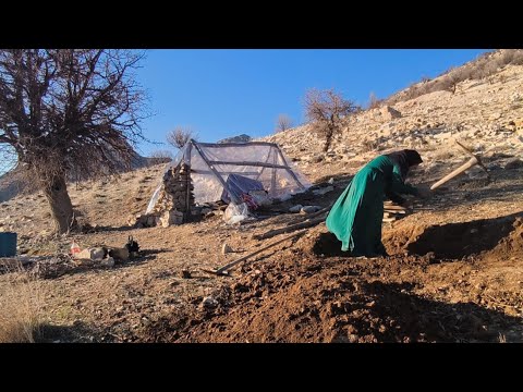 Plastic Shelter: How Mahnaz Protects Her Daughters?  Building a New Shelter Making a Cave