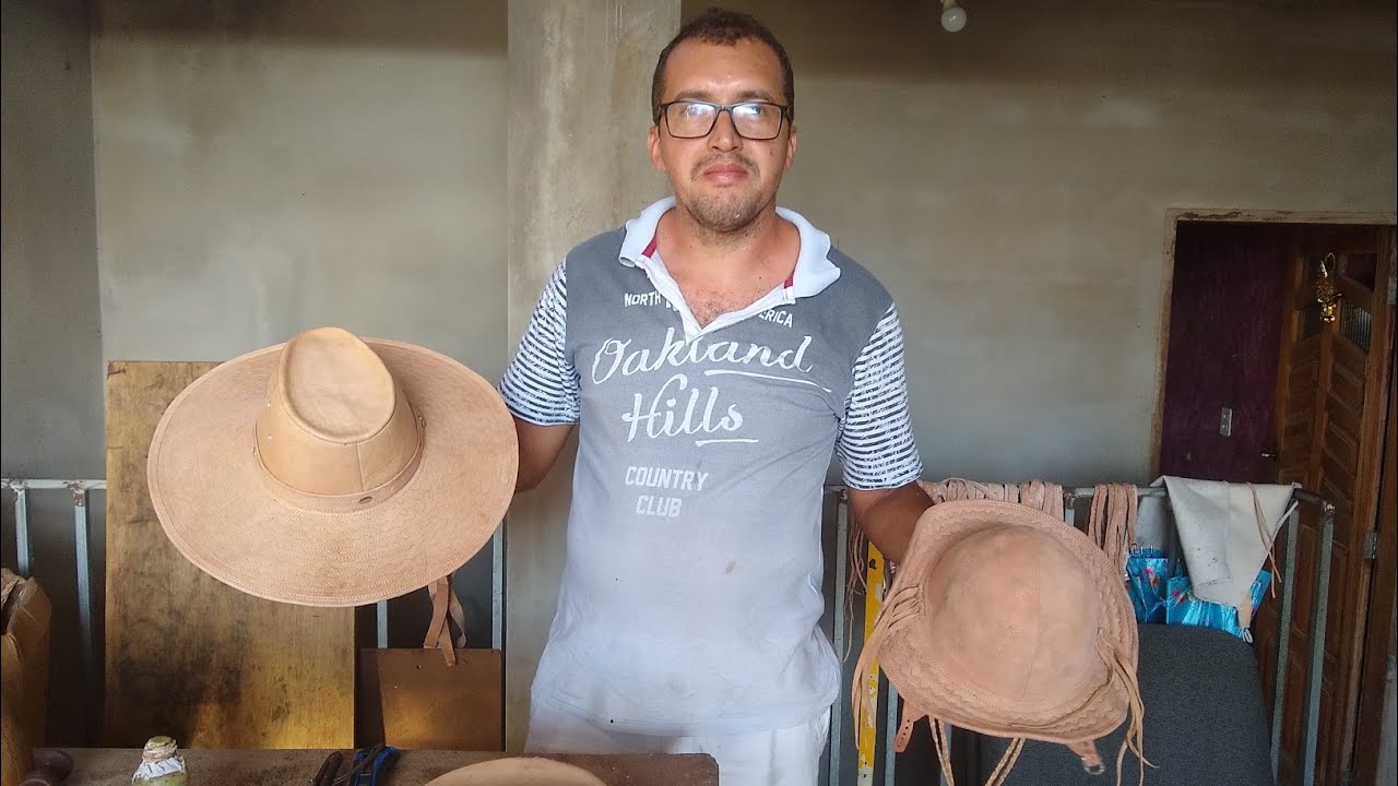 A ARTE DE FAZER CHAPEU DE COURO VIDEO I