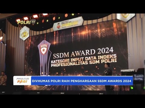 DIVHUMAS POLRI RAIH PENGHARGAAN SSDM AWARDS 2024
