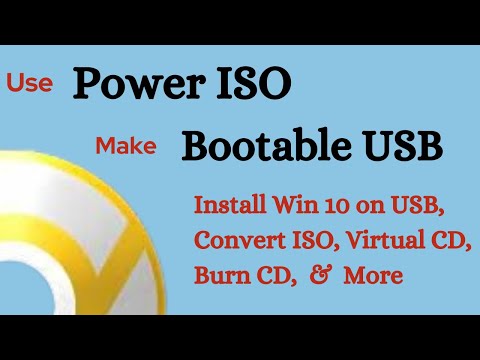 Use Power ISO to Make Bootable USB | Bootable Pendrive Kaise Banaye Windows 10