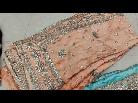 galaxy Roz Indian gotta work pure shamooz silk Hafsa Amir Collection traditional wedding dress