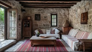 Quiet Beauty: Rustic Interiors for a Stone House in the Middle of Nature