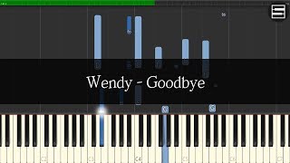 웬디 (Wendy) - Goodbye (굿바이) | Kpop Piano Cover