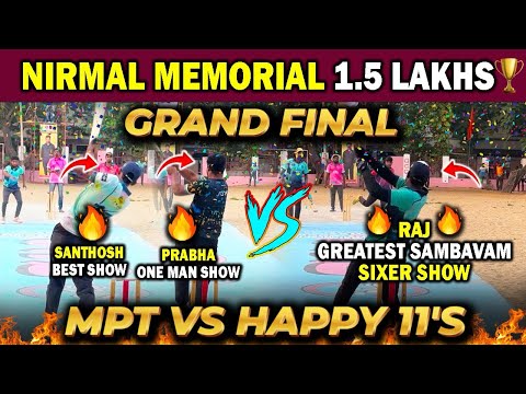 🔥GRAND FINAL🔥MPT vs Happy 11’s || Nirmal Memorial 1 Lakh🏆|| #cricket #ipl2025 #highlights #sports