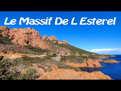 Le massif de l Esterel,St Raphael,Frejus,Agay ,4K, Drone