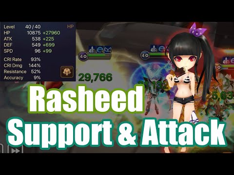 【Summoners War | Curry's RTA】The Power Rasheed, she is perfect supporter and attacker!