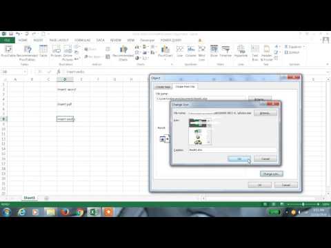 Excel 2013 Tutorial#76 Insert object in Excel 2013