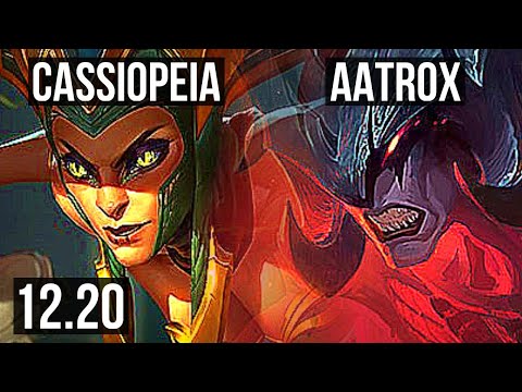 CASSIOPEIA vs AATROX (TOP) | 7/0/2, 400+ games, Godlike | KR Master | 12.20