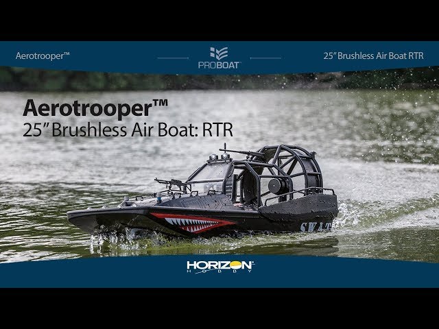 Video teaser for Pro Boat® Aerotrooper™ 25-inch Brushless Air Boat: RTR