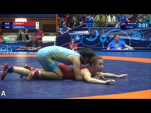 1/8 WW - 49 kg: P. LUKINA (RUS) v. A. KAPPAR (KAZ)