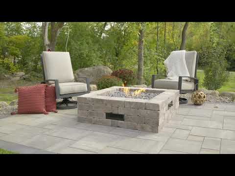 Bronson Block Round Gas Fire Pit Kit  Outdoor GreatRoom Co. – Outdoor  GreatRooms