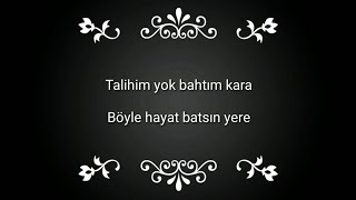 Zeynep Bakşi Karatağ - Talihim Yok Bahtım Kara Lyrics