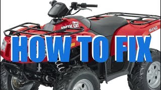 Arctic Cat Idles Rough (150 250 300 366 375 400 500 550)