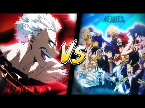 All For One vs Heroes! (20 Players) | My Hero Ultra Rumble
