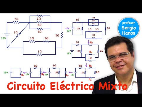 Mixed complex electrical circuit.