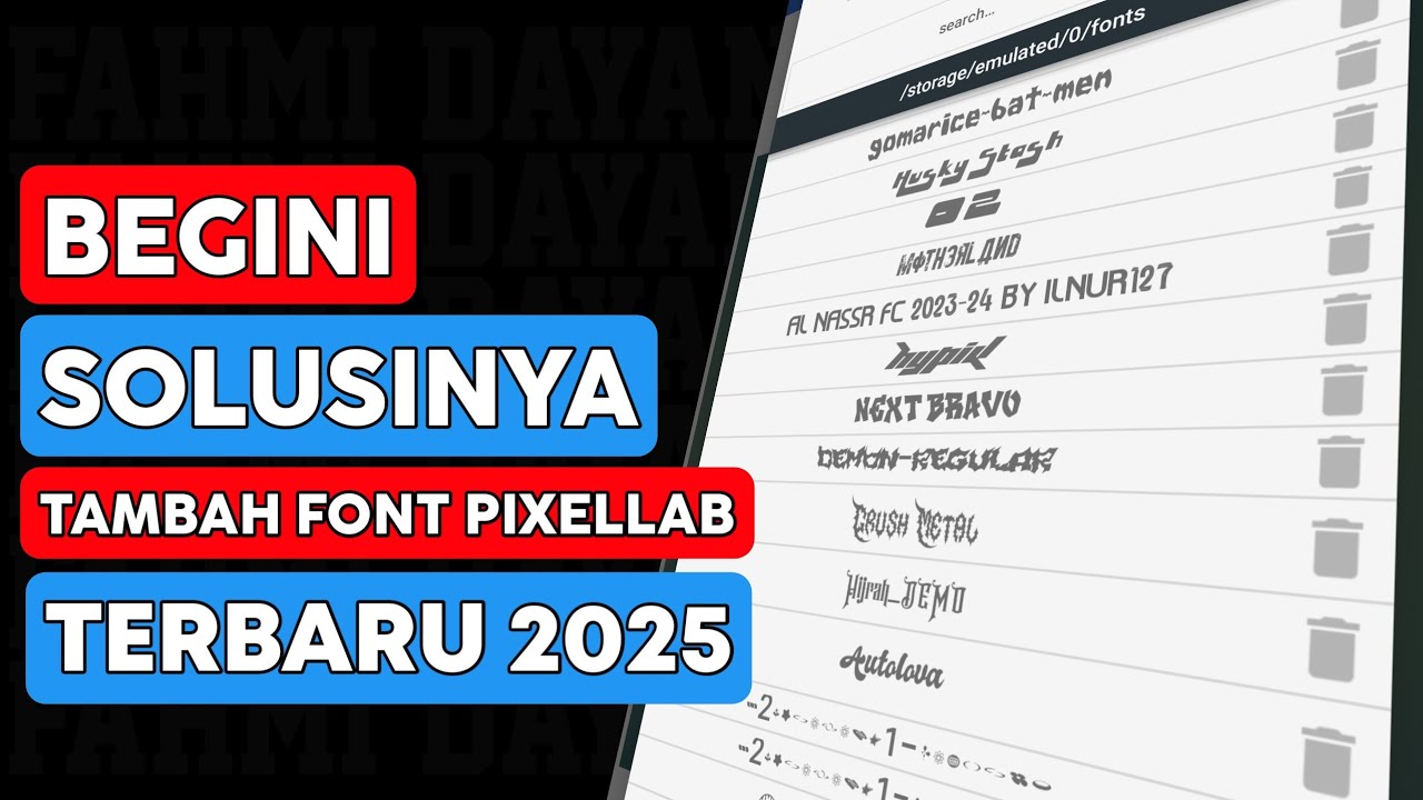 Cara download font pixellab | Menambah font di HP Terbaru 2025