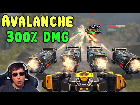WOAH! 300% AVALANCHE BEHEMOTH Rocket Splash War Robots Mk2 Gameplay WR