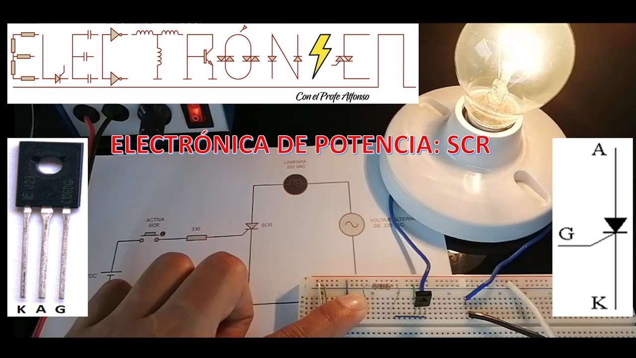 SCR - Funcionamiento en DC y AC