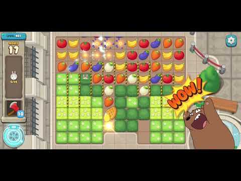 We Bare Bears Match3 Repairs Level 401 - No Boosters