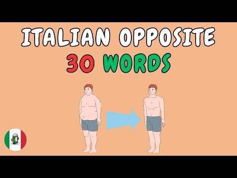30 Italian Opposite Words - Italian Vocabulary with Pictures