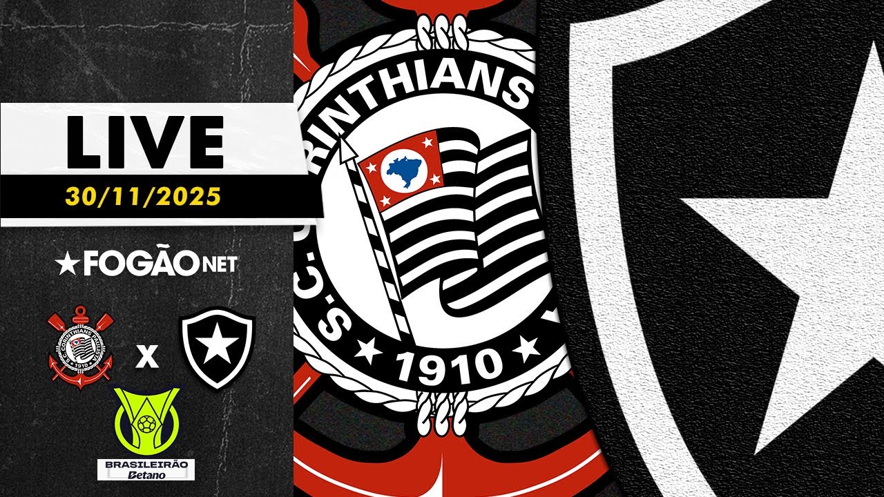 LIVE | Pré-jogo de Corinthians x Botafogo pela 36ª rodada do Campeonato Brasileiro LIVE | Pré-jogo de Corinthians x Botafogo pela 36ª rodada do Campeonato Brasileiro