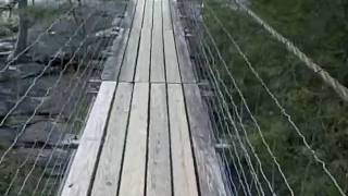 preview picture of video 'Swinging Bridge At Fall Creek Falls State Park'