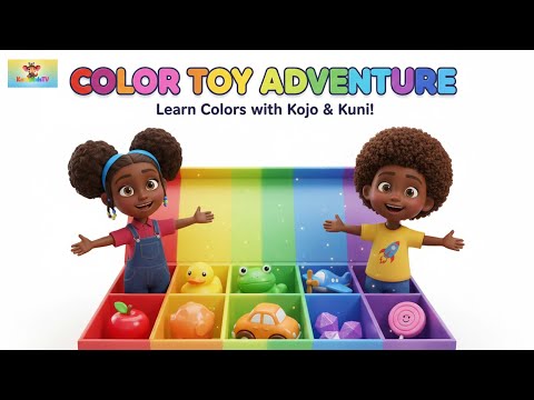 ⭐ Learn Colors with Kojo & Kuni! 🌈 The Color Parade Song for Kids & Toddlers