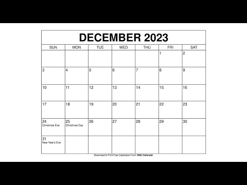 Printable December 2023 Calendar Templates With Holidays - Wiki Calendar