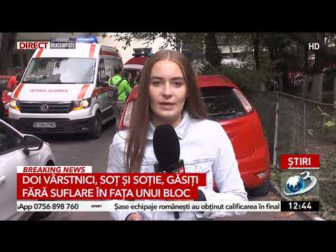 Doi bătrâni, soți și soție, s-au aruncat împreună de la etajul 6 al unui bloc din București