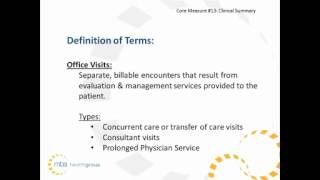 PART 6: Meaningful Use Core Measures 12 & 13 - Allscripts Enterprise EHR