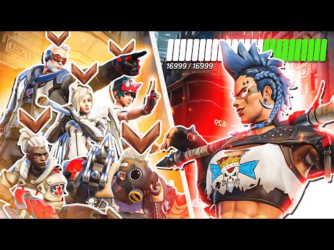 1 BUFFED Top 500 JUNKER QUEEN vs 5 BRONZE PLAYERS... who wins?