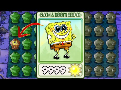 100% REPEATER Spongebob Plant - Plants vs Mod Spongebob Vasebreaker Endless